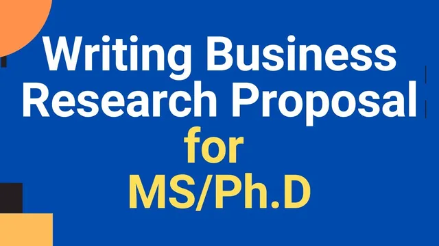Webinar - How to Write a Research Proposal for MS/PhD (Improved Sound Quality) thumbnail