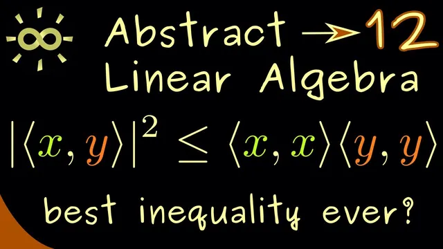 Abstract Linear Algebra 12 | Cauchy-Schwarz Inequality [dark version] thumbnail
