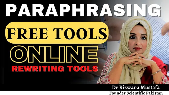 Paraphrasing Free Tools Online | Rewrite Automatically | Dr Rizwana thumbnail
