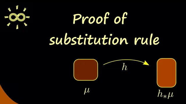 Measure Theory 16 | Proof of the Substitution Rule for Measure Spaces [dark version] thumbnail