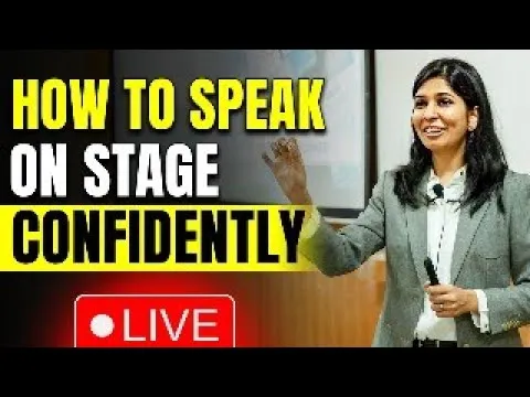 🔴Learn to SPEAK ON STAGE confidently with me LIVE 🔥 thumbnail