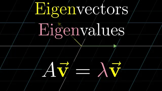 Eigenvectors and eigenvalues | Chapter 14, Essence of linear algebra thumbnail