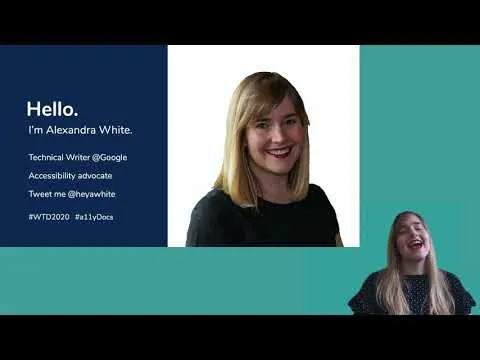 Alexandra White - Moving beyond empathy: a11y in documentation thumbnail