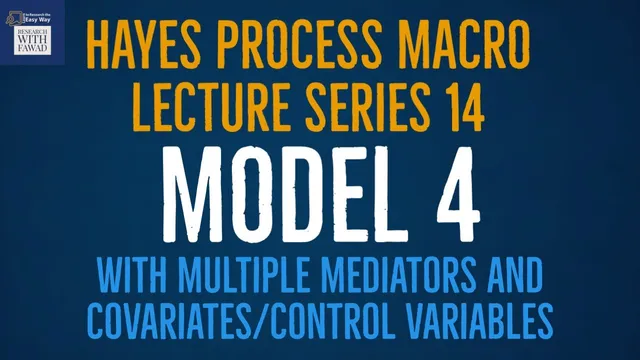 14. Hayes Process Macro Model 4 with Multiple Mediators and Covariates thumbnail