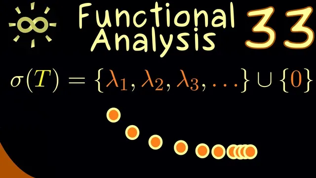 Functional Analysis 33 | Spectrum of Compact Operators [dark version] thumbnail