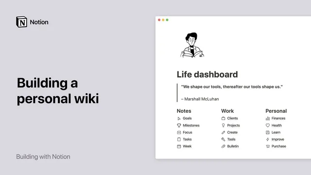 Build a personal wiki in Notion thumbnail