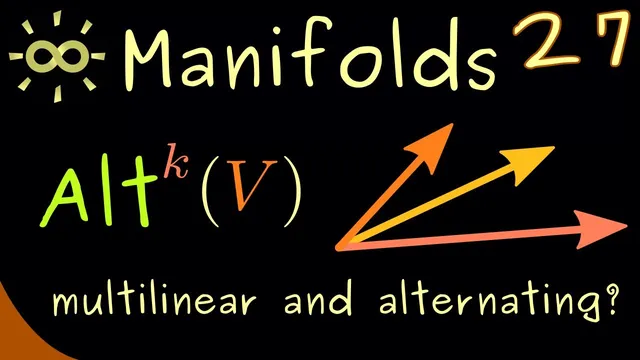 Manifolds 27 | Alternating k-forms [dark version] thumbnail