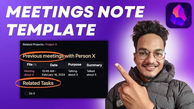Creating an Efficient Meetings Note Template in Obsidian thumbnail
