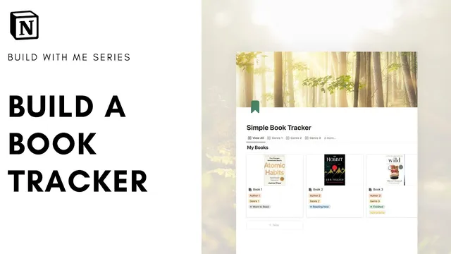 How to build a book tracker with gallery view in Notion? ( + free template) thumbnail