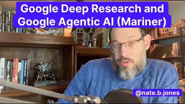 Google Deep Research and Google Agentic AI (Mariner) thumbnail