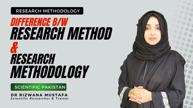what is the Difference B/W Research Method and Research Methodology  | Dr Rizwana | Urdu/Hindi thumbnail