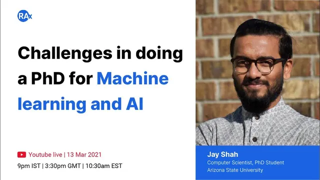 Challenges in doing a PhD for Machine Learning and AI - Saturday with Dr. Sourish thumbnail