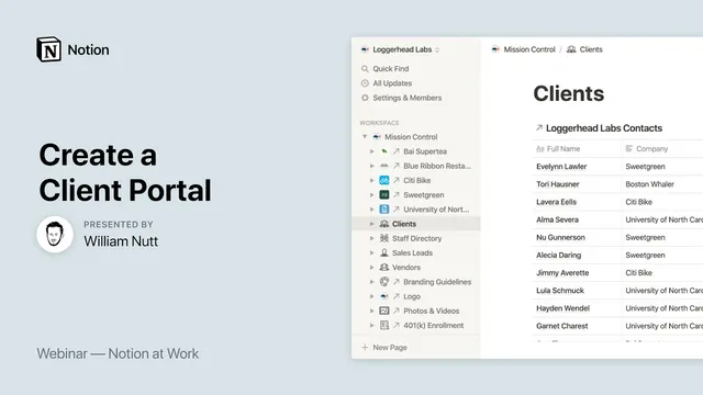 Notion at Work: Create a Client Portal thumbnail