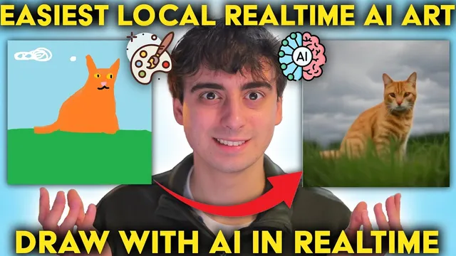 Realtime AI Generation Local Install Guide (AI Drawing) for FREE on your PC! thumbnail