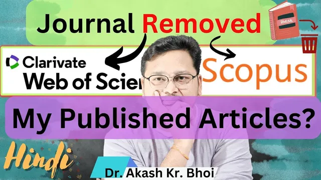 How to check paper indexed in Scopus/WoS after journal is removed from Scopus/WoS || Hindi || 2024 thumbnail
