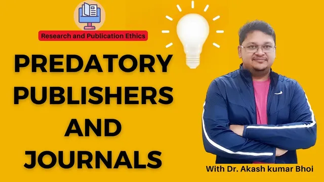 Predatory publishers and journals | UGC Public Notice | eSupport for Research | 2022 |Dr. Akash Bhoi thumbnail
