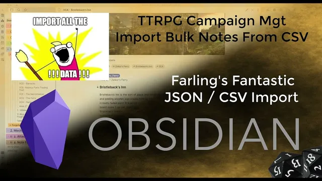 Obsidian - CSV JSON Importer thumbnail