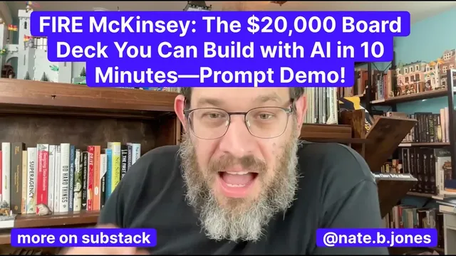 FIRE McKinsey: The $20,000 Board Deck You Can Build with AI in 10 Minutes—Prompt Demo! thumbnail