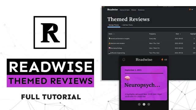 Readwise NEW Feature: Themed Reviews thumbnail