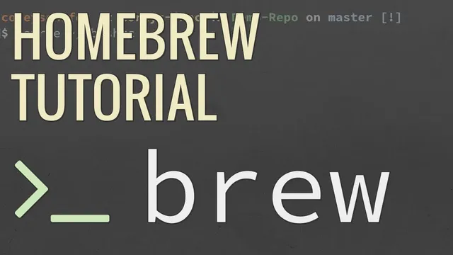 Homebrew Tutorial: Simplify Software Installation on Mac Using This Package Manager thumbnail