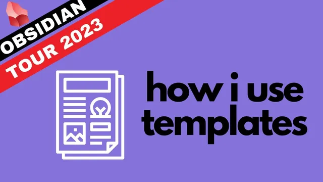 Note taking templates I use in Obsidian (Obsidian Tour 2023) thumbnail
