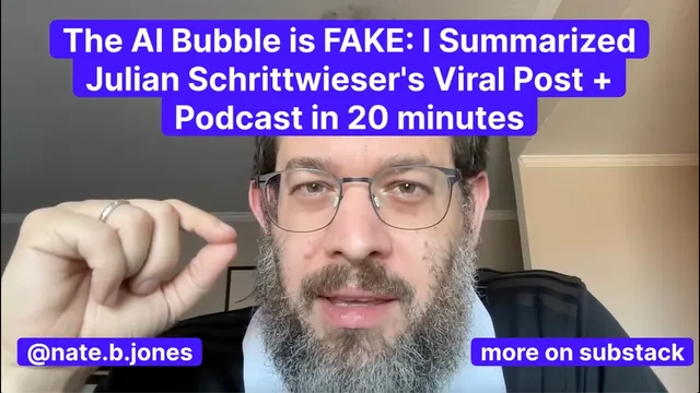 The Al Bubble is FAKE: 1 Summarized Julian Schrittwieser's Viral Post + Podcast in 20 minutes thumbnail