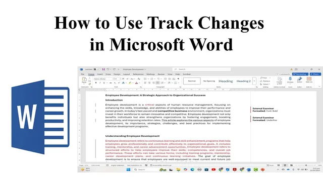 How to Use Track Changes in Microsoft Word thumbnail