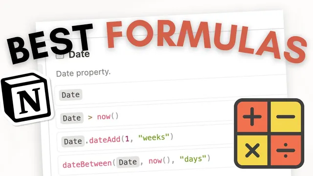 MUST-KNOW Notion Formulas for Beginners | Date, Text, If, Calculations, and More! thumbnail