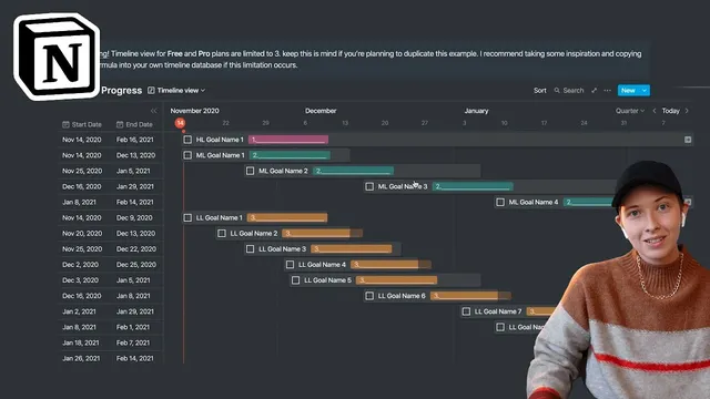 Notion Build With Me: My Timeline View Setup thumbnail