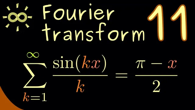 Fourier Transform 11 | Sum Formulas for Sine and Cosine [dark version] thumbnail