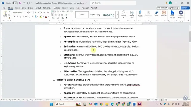 Differences between CBSEM, PLSSEM, and GSCA thumbnail