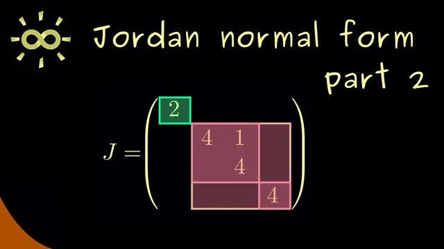 Jordan Normal Form 2 | An Example [dark version] thumbnail