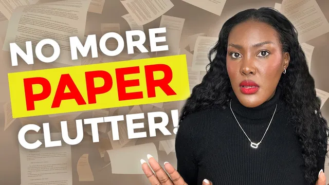 A System for Paper Clutter 📃 Organize + Minimize Paper (Simple, Quick!) thumbnail