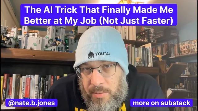 The Al Trick That Finally Made Me Better at My Job (Not Just Faster) thumbnail