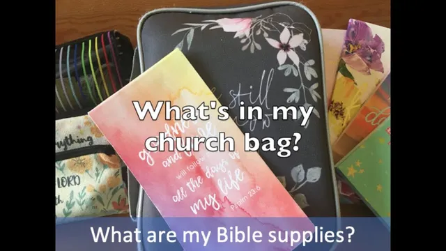 What supplies do I use for Bible study? What's in my Church Bag? thumbnail