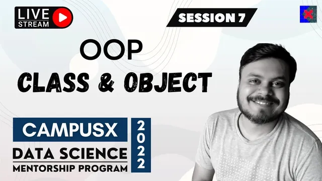 OOP Part 1 | Class & Object | Data Science Mentorship Program(DSMP) 2022-23 thumbnail