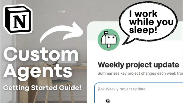 Notion AI Custom Agents are HERE! | How to get started guide & tutorial thumbnail