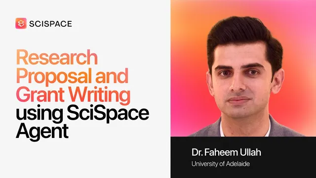 How to Write a Winning Research Proposal | Step-by-Step Guide with SciSpace | Dr. Faheem Ullah thumbnail