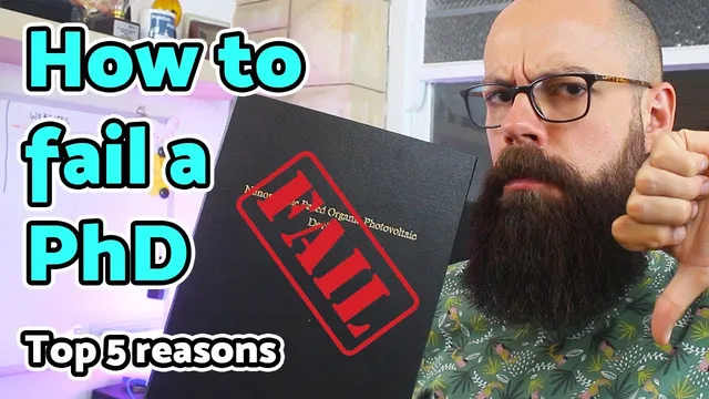 How to fail a PhD | 5 key things to avoid! thumbnail