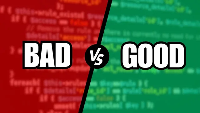 Bad Code vs Good Code thumbnail