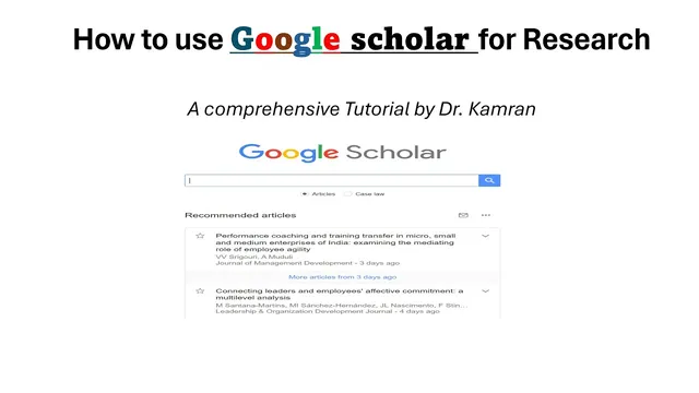 How to use Google scholar for research thumbnail