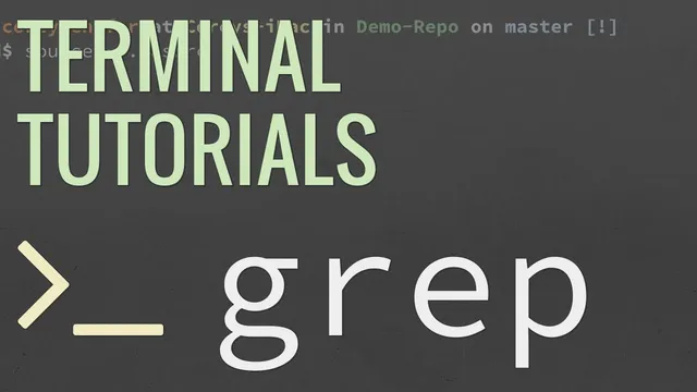 Linux/Mac Terminal Tutorial: The Grep Command - Search Files and Directories for Patterns of Text thumbnail