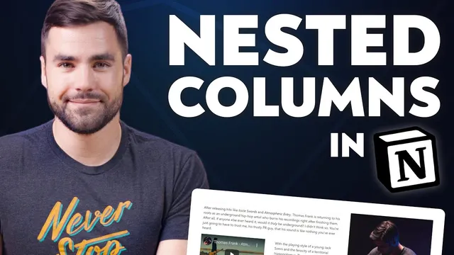 Create Nested Columns (and Columns in Toggles) in Notion thumbnail