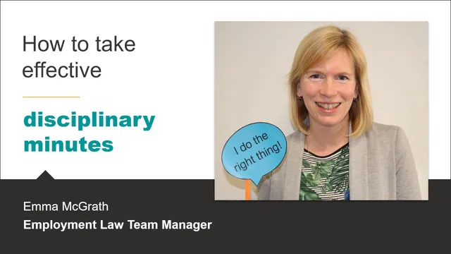 How to take effective disciplinary minutes thumbnail