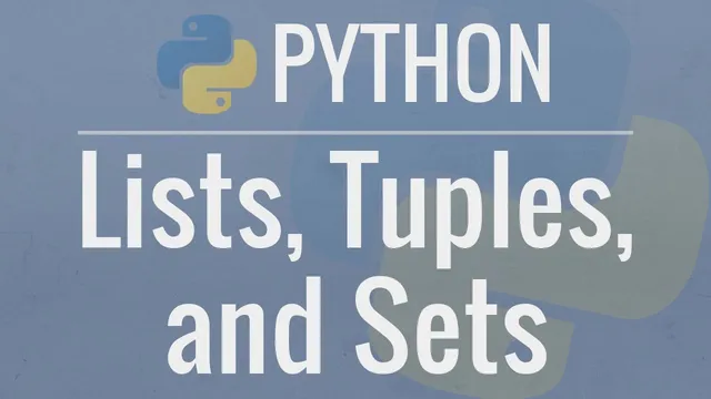 Python Tutorial for Beginners 4: Lists, Tuples, and Sets thumbnail