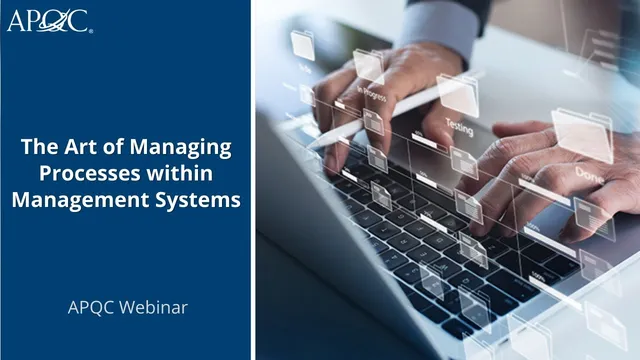 The Art of Managing Processes within Management Systems thumbnail