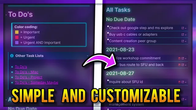 My Task and Project Management Workflow in Obsidian MD (Plugins, Templates, Guide, and Tips) thumbnail