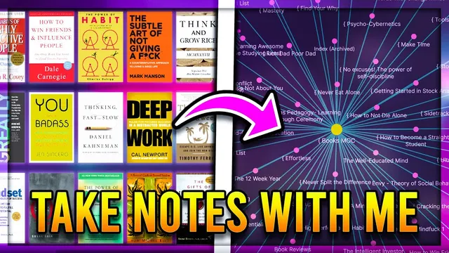 Learn How to Take Effective Book Notes - Obsidian MD Zettlekasten Step By Step Example and Guide thumbnail