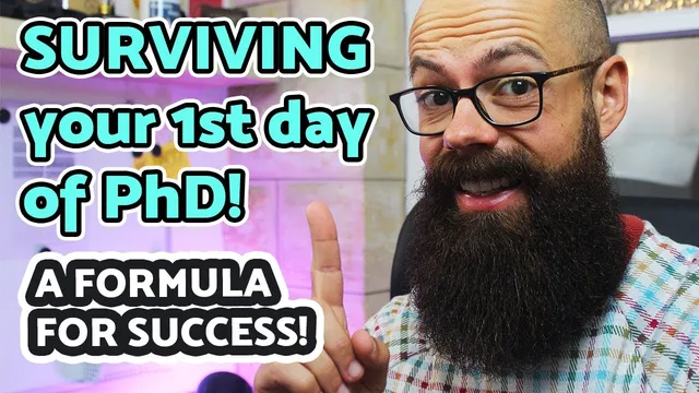 What you should do on the first day of your PhD | A formula for success! thumbnail