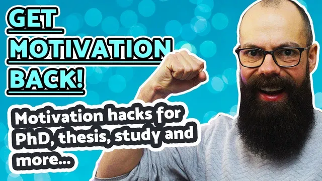 Get your motivation back! Insider *hacks* for PhD, Thesis, Study Tips and Tools! thumbnail